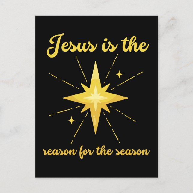 Postal Jesús es la razón de la travesía de Navidades de t (Anverso)