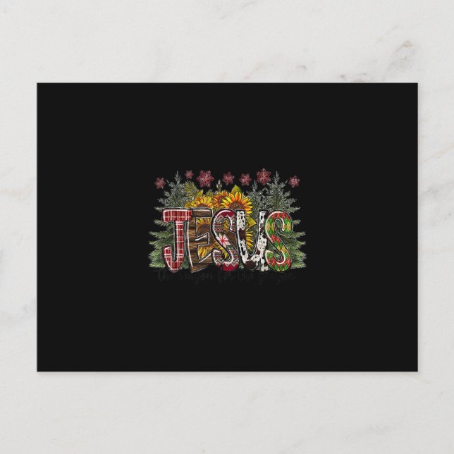 Postal Jesús Es La Razón Para Los Navidades De Temporada (Anverso)