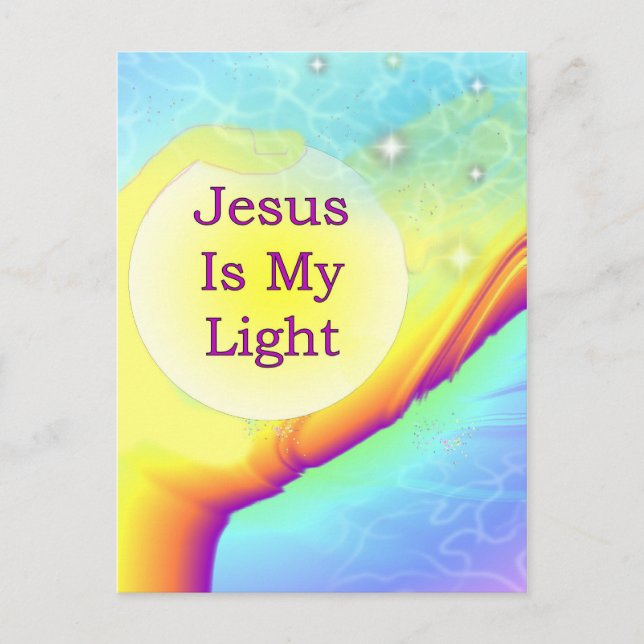 Postal Jesús Es Mi Luz (Anverso)