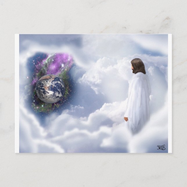 Postal Jesús está observando (Anverso)