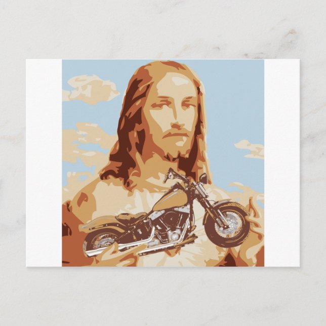Postal Jesus Harley Love (Anverso)