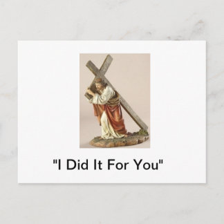 Postal "Jesús Lleva La Cruz"