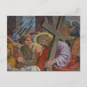 Postal Jesús Llevando Su Cruz