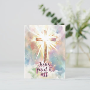 Postal Jesús Lo Pagó A Todo Cristiano Himno Pascua