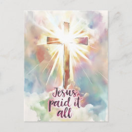 Postal Jesús Lo Pagó A Todo Cristiano Himno Pascua