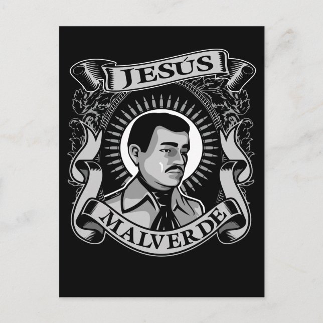 Postal Jesus Malverde Gift Hero Mexicano Jesus Malverde (Anverso)