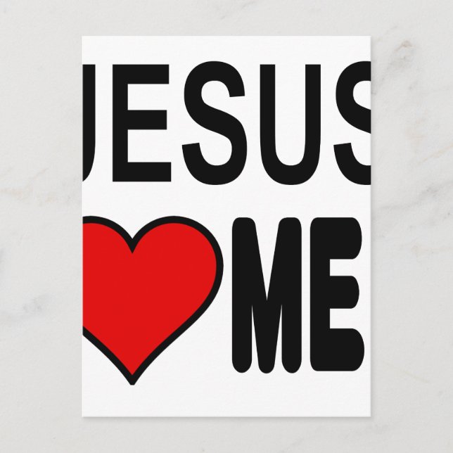 Postal Jesús Me Ama Los Regalos De Jesús (Anverso)