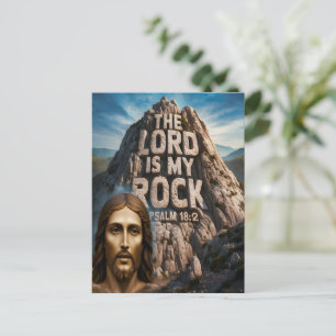 Postal Jesús, mi Roca de la Edad El Señor es mi Roca
