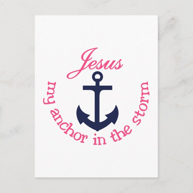 Postal Jesus My Anchor (Anverso)