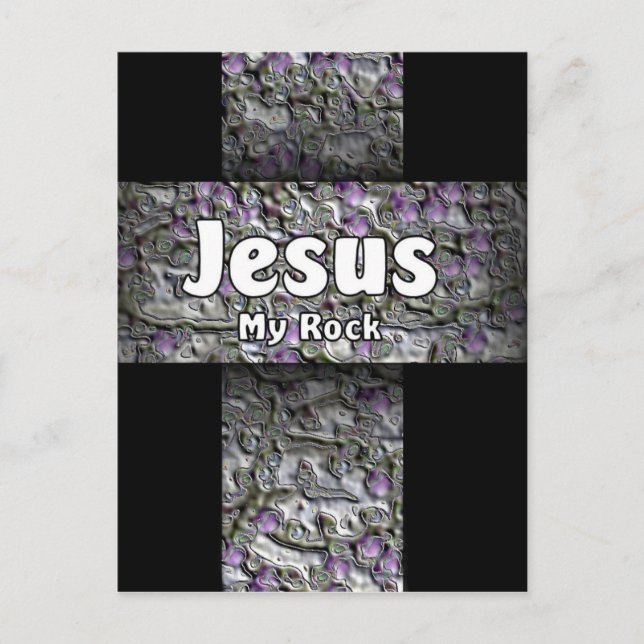 Postal Jesus My Rock (Anverso)