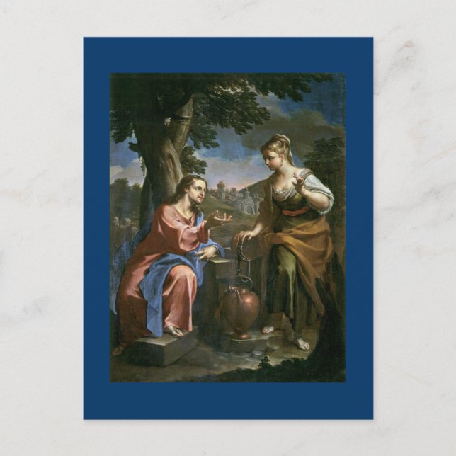 Postal Jesús Ofrece Agua Viva (Anverso)