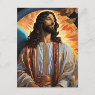 Postal *~* Jesús Preparado para curar la Tierra Universo 