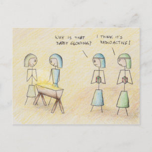 Postal "Jesús radiactivo"