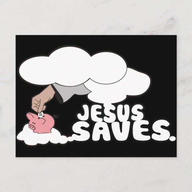 POSTAL JESUS SAVES (Anverso)