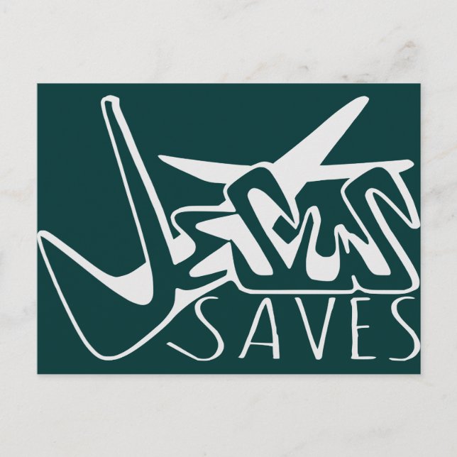 POSTAL JESUS SAVES GRAFFITI (Anverso)
