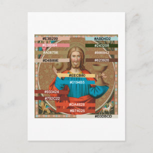 Postal Jesús sosteniendo la Eucaristía (SNV 050)