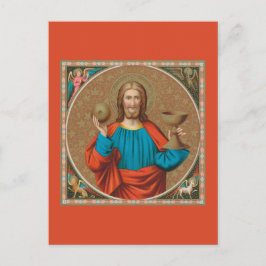 Postal Jesús sosteniendo la Eucaristía (SNV 050)