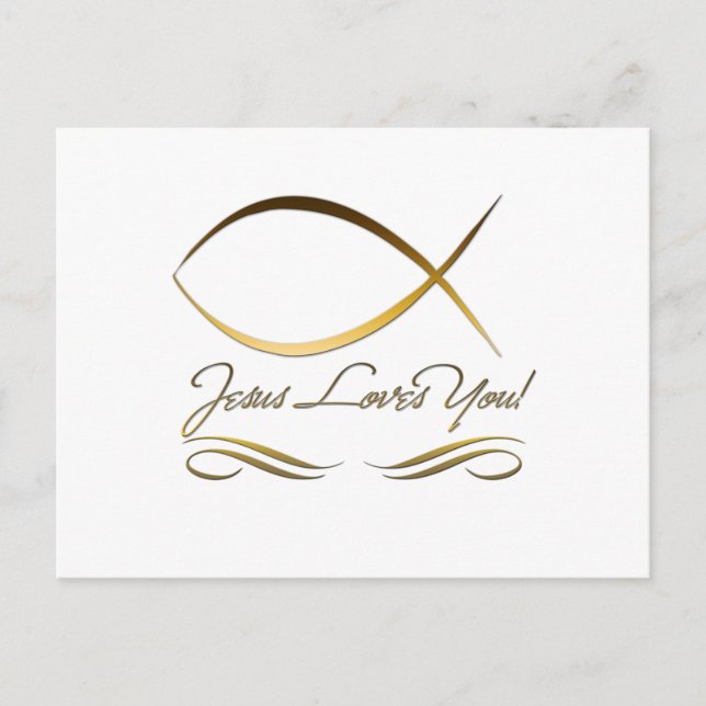 Postal Jesús te ama (Anverso)