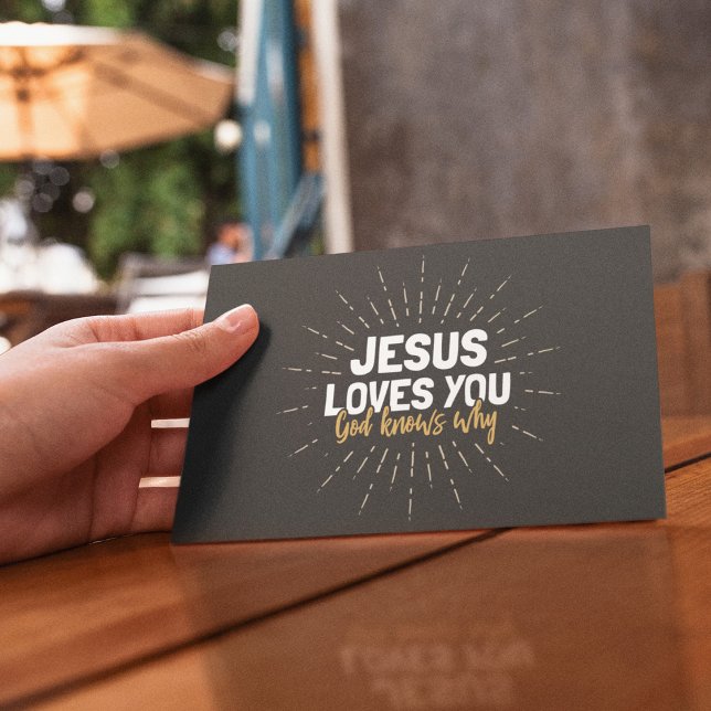 Postal Jesús Te Ama - Dios Sabe Por Qué Postcard (Subido por el creador)