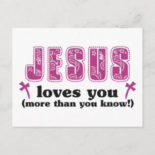 Postal Jesús Te Ama Más De Lo Que Sabes