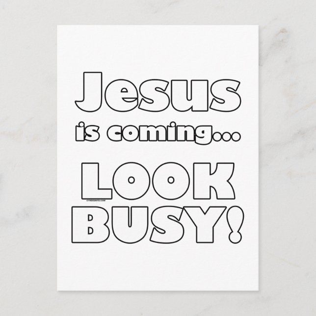Postal Jesús viene... (Anverso)