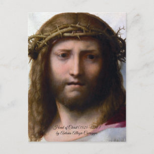 Postal Jesús y la Corona
