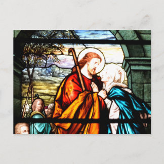 Postal Jesús y María