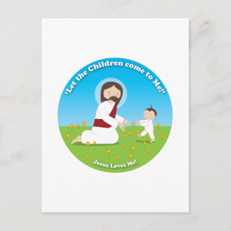 Postal Jesús y Niño