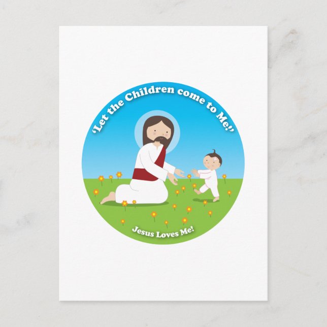 Postal Jesús y Niño (Anverso)