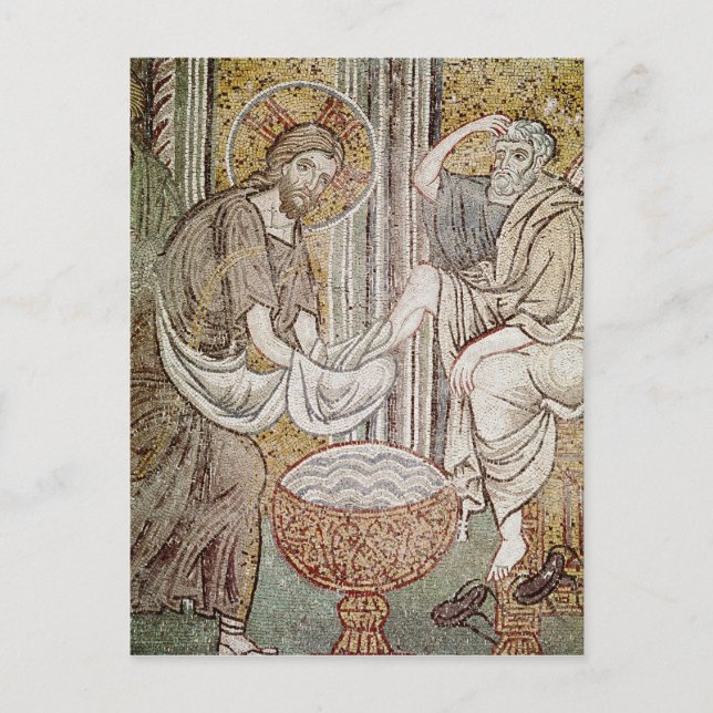 Postal Jesús y San Pedro (Anverso)