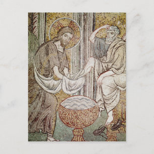 Postal Jesús y San Pedro