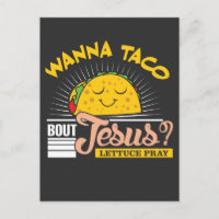 Jesús y Taco Lover Pastor Gracioso Cristiano