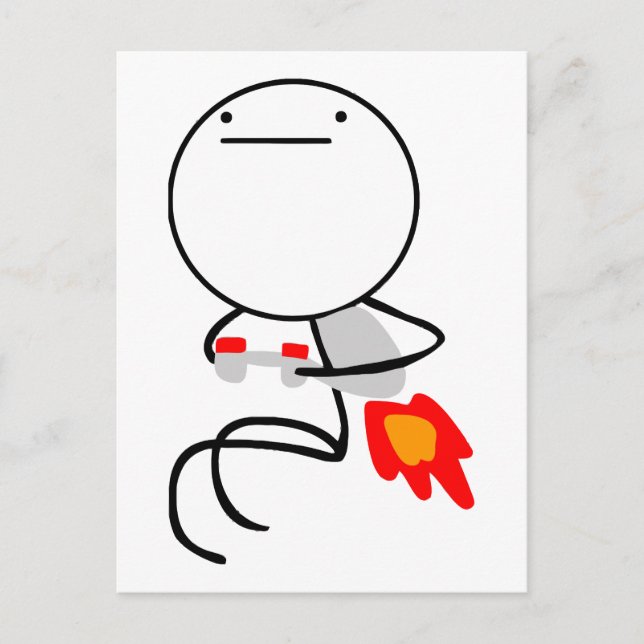 Postal Jet Pack Guy (Anverso)