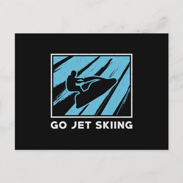 Postal Jet Ski Go Jet Skiting Water Sports Beach Jetski (Anverso)