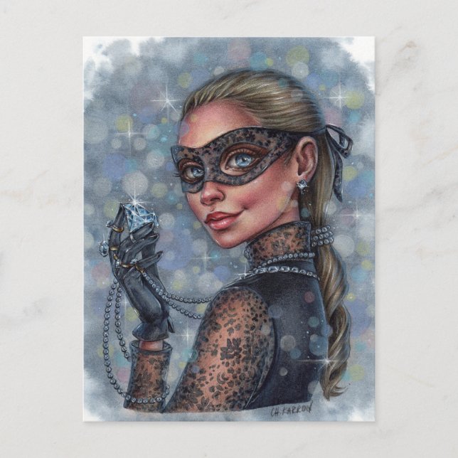 Postal Jewel Thief Postcard (Anverso)