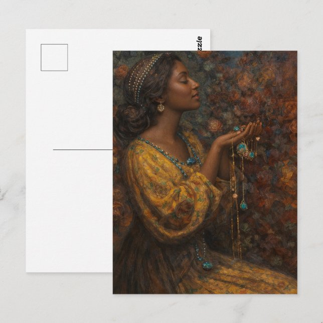 Postal Jewels de Thomas Edwin Mostyn Reimaginado (Anverso / Reverso)