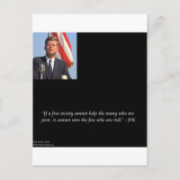 JFK Cita de salvar a ricos y pobres