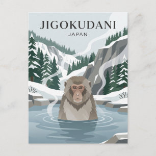 Postal Jigokudani Japón