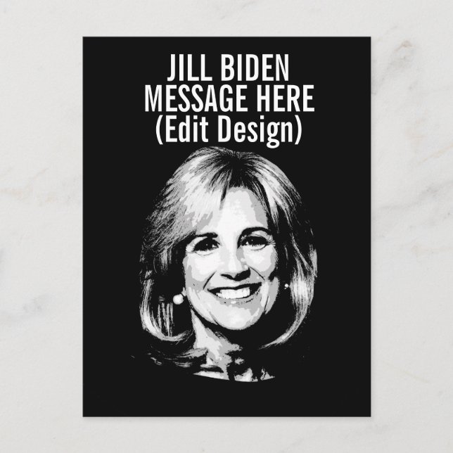 Postal JILL BIDEN personalizado (Anverso)
