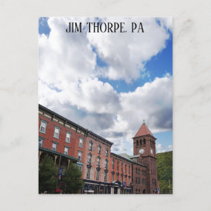 Postal Jim Thorpe Pennsylvania Skyline Pocono Mountain