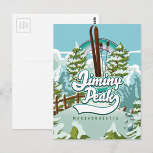 Postal Jiminy Peak esquí en massachusetts