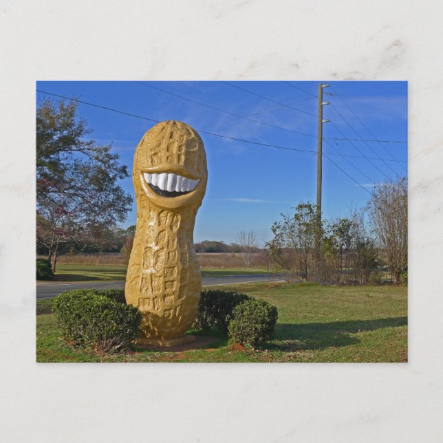 Postal Jimmy Carter Smiling Peanut - Plains GA (Anverso)