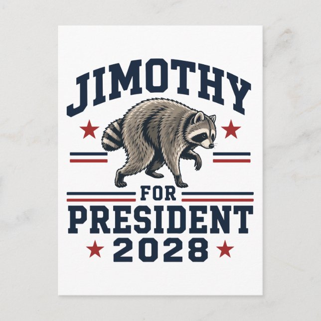 Postal Jimothy presidente 2028 (Anverso)
