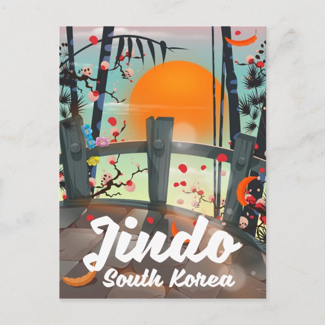 Postal Jindo South korea (Anverso)