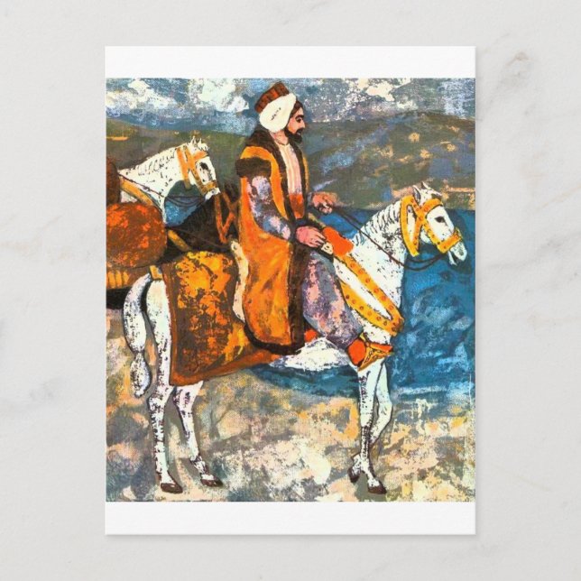 Postal Jinete árabe (Anverso)