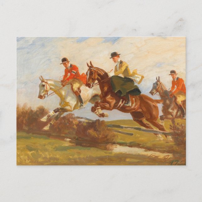 Postal Jinete de salto | Angelo Jank (Anverso)