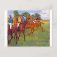Jinetes y caballos de raza, Edgar Degas