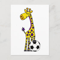 Jirafa divertida que juega el dibujo animado del