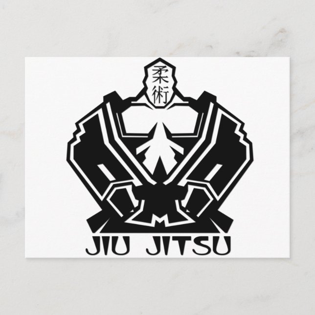 Postal Jiu Jitsu - El luchador se prepara (Anverso)