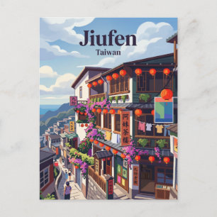 Postal Jiufen Taiwán